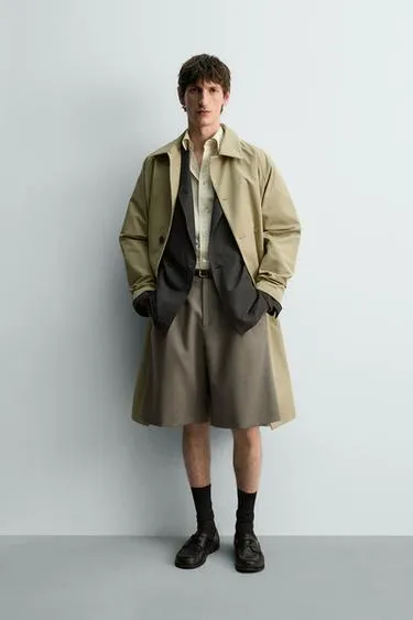 Шорты из 100% шерсти с защипами — лимитированная серия