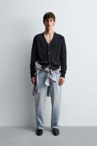 Zara Кардиган из хлопка и льна лимитированная серия купить с доставкой.