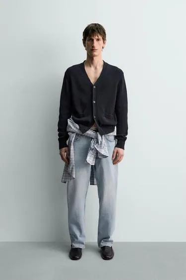 Кардиган из хлопка и льна лимитированная серия