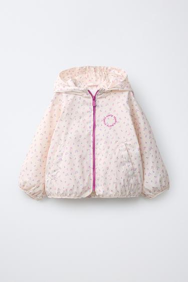 Zara Легкий дождевик с цветочным принтом 