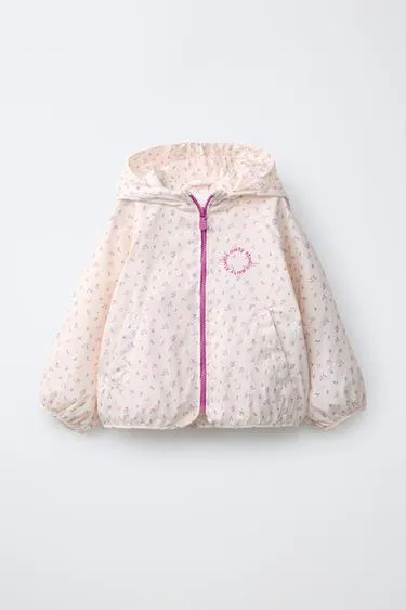 Легкий дождевик с цветочным принтом WATER REPELLENT