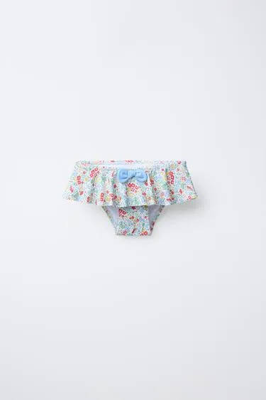 1–6 лет/ трусы с цветочным принтом и воланами