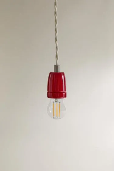 Керамическая потолочная лампа с кабелем