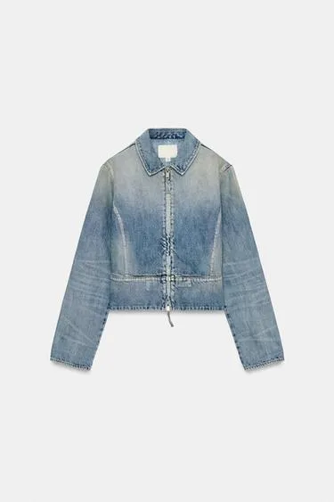 Джинсовая куртка TRF на молнии