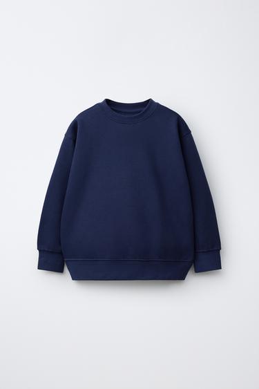 Zara Базовая толстовка с надписью и нашивкой купить с доставкой.