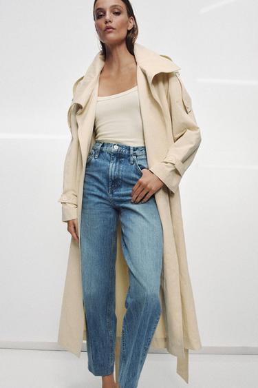 Zara Зауженные джинсы с высокой посадкой — коллекция ZARA «ZW» купить с доставкой.