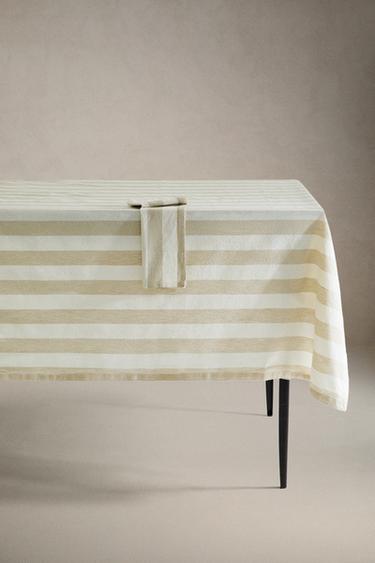 Zara Полосатый скатерть в тонкую полоску