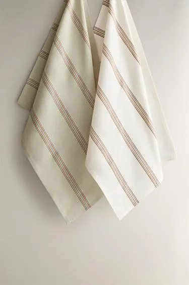 Набор чайных полотенец в полоску (набор из 2 шт.)- Заказать в России