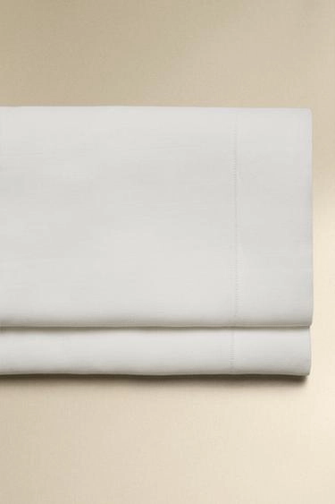 Hemstitched linen flat sheet- Заказать в России