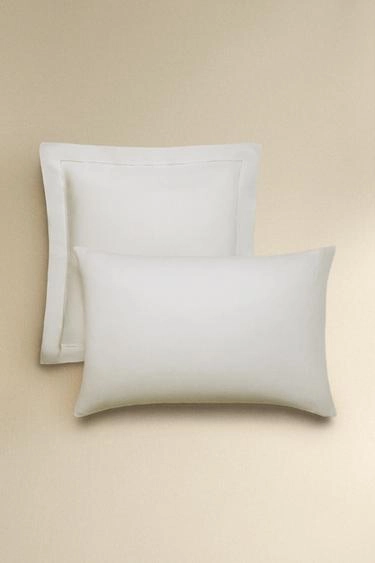 Hemstitched linen pillowcase- Заказать в России