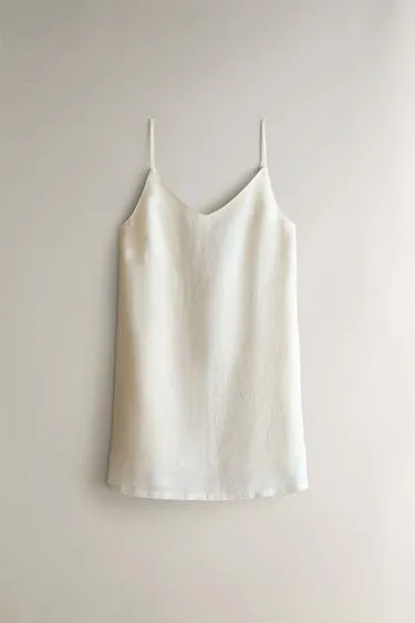 Льняное ночное платье