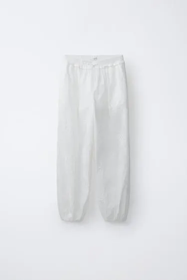 Брюки-афгани с вышивкой