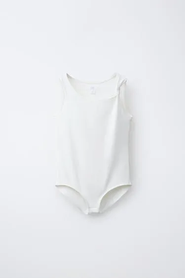 Боди из полиамида с узлом