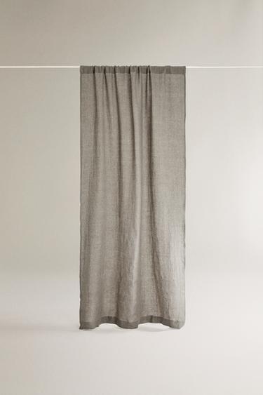 Zara Занавеска из льна средней плотности купить с доставкой.