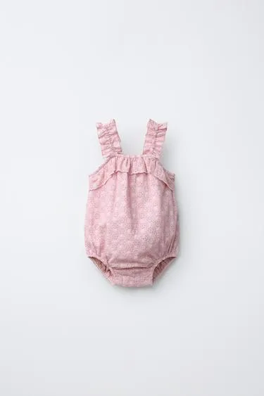 Комбинезон с ажурной вышивкой- Заказать в России