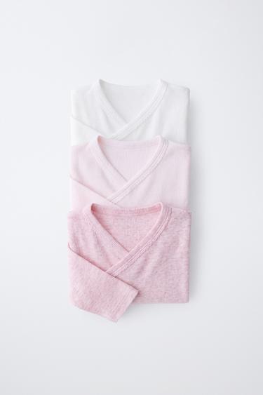 Набор из трех боди в рубчик кимоно- Заказать в России