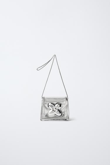 Сумка с цветочной деталью- Заказать в России