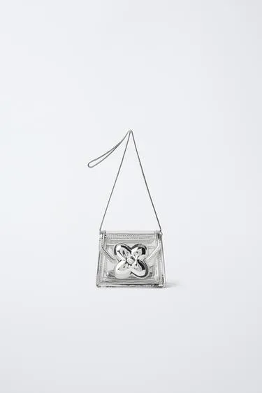 Сумка с цветочной деталью- Заказать в России