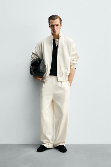 Zara Толстовка на молнии из ткани интерлок