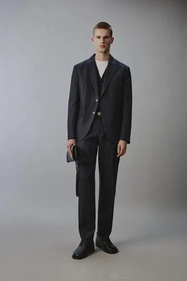 Костюмные брюки из 100% льна