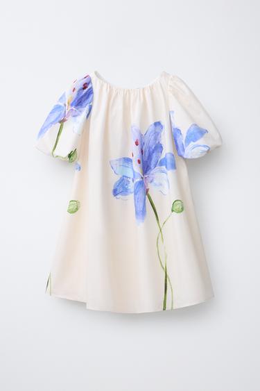 Платье с цветочным принтом- Заказать в России