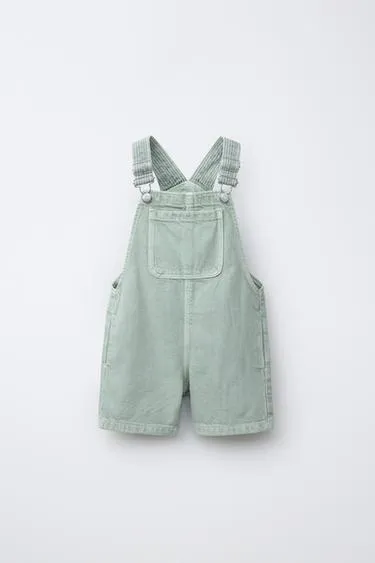 Комбинезон из саржи с карманом