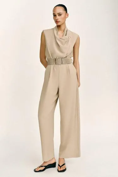 Комбинезон с поясом- Заказать в России