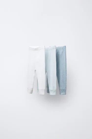 Набор из трех леггинсов в рубчик