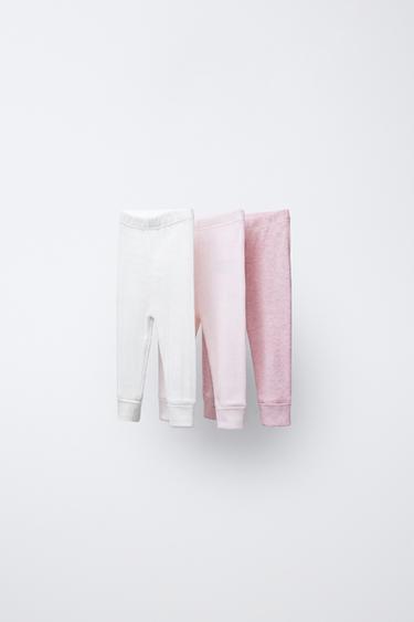 Zara Набор из трех леггинсов в рубчик