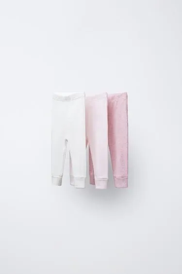 Набор из трех леггинсов в рубчик