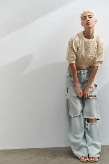 Джинсы Trf Багги со средней посадкой