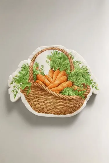 Набор бумажных салфеток с морковью (набор из 20 штук)- Заказать в России