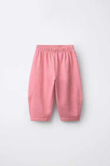 Однотонные флисовые брюки баллон