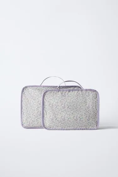 Набор органайзеров для путешествий с цветочным принтом