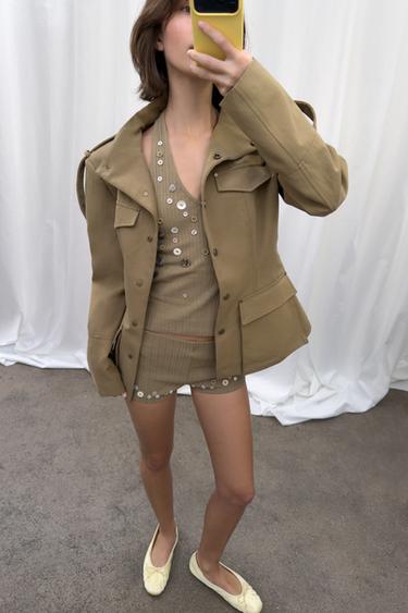 Zara Шорты в рубчик с пуговицами купить с доставкой.