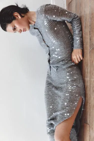 Кардиган с пайетками- Заказать в России