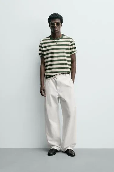 Футболка в полоску с короткими рукавами- Заказать в России