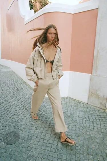 Брюки-кюлоты с высокой посадкой- Заказать в России