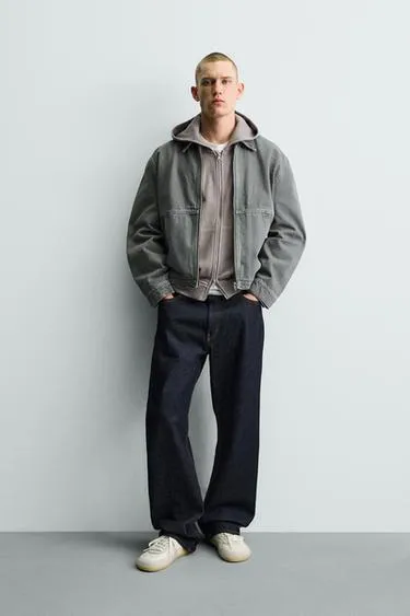 Куртка  с контрастной отстрочкой