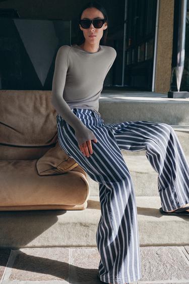 Zara Топ из тончайшего трикотажа купить с доставкой.