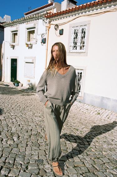 Zara Брюки-шаровары с эластичным поясом