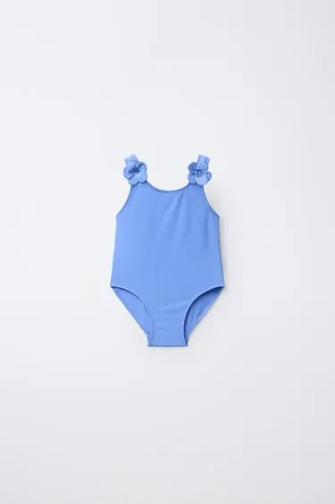 2-6 лет/купальник с цветами 3D