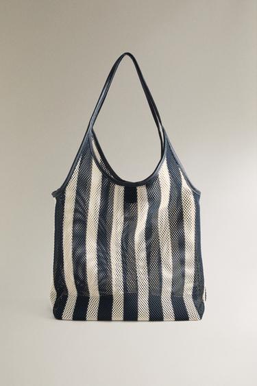 Сумка-тоут в полоску- Заказать в России