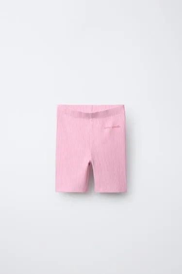 Велосипедные легинсы в рубчик с рельефной надписью- Заказать в России