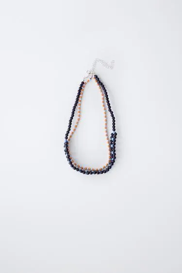 Набор из двух бусинных ожерелий