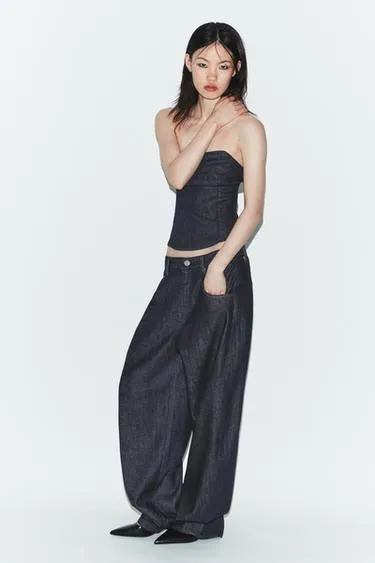 Джинсы Trf  с высокой посадкой