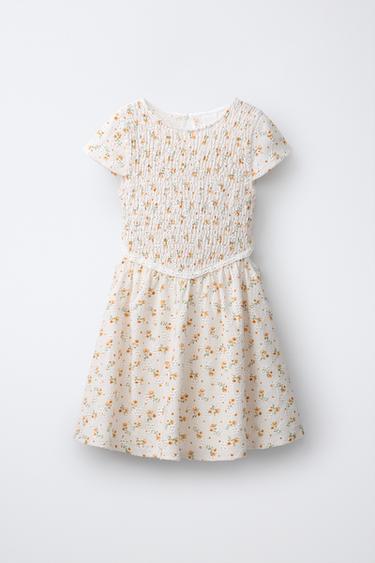 Zara Платье с цветочным принтом