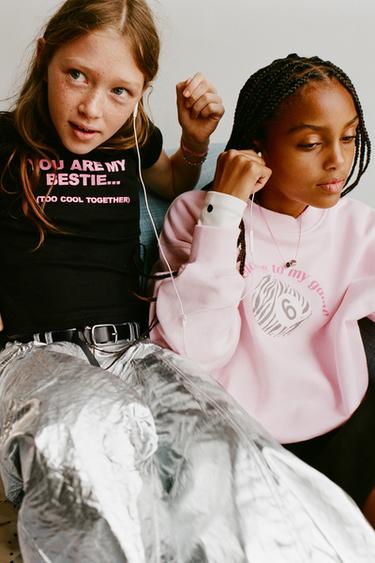 Zara Толстовка с принтом «бильярдный шар и зебра»