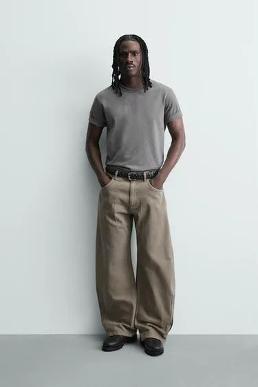 Джинсы баллон на молнии