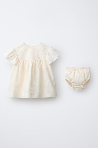 Zara Платье и трусики с вышивкой